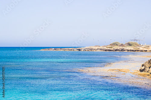 View on the seacoast and sea near Ayia Napa and Protaras. Cyprus. 