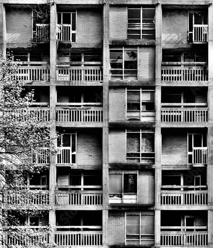Abandoned Park Hill Flats in Sheffield