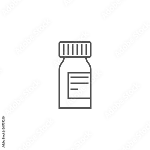 Pills Bottle Vector Icon
