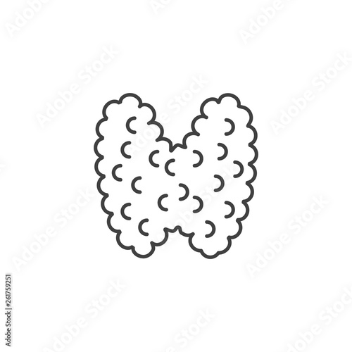 Thyroid Vector Line Icons