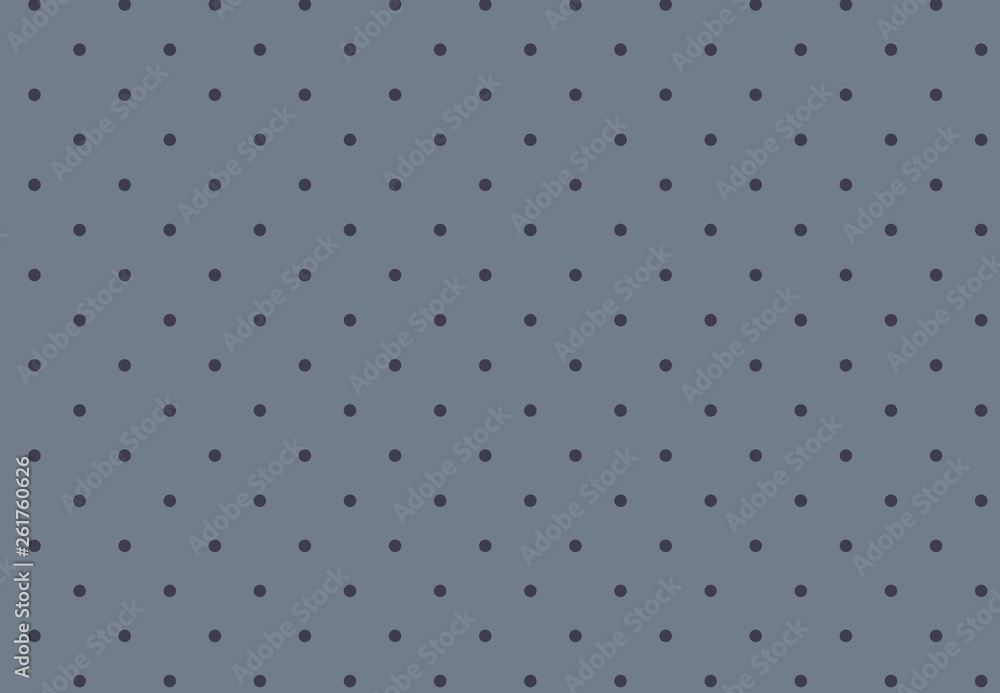 Small dark blue polka dots seamless pattern on stone gray background. Stylish, elegant design perfect for fabric print and decoration. Small dark blue polka dots seamless pattern on stone gray background. Stylish, elegant design perfect for fabric print and decoration.