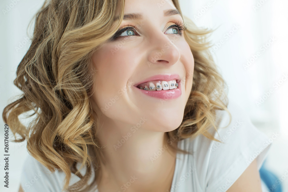 Woman in braces Woman in braces