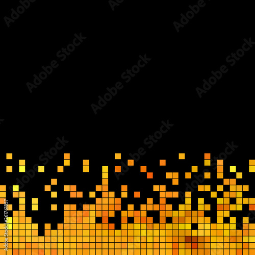 abstract vector square pixel mosaic background