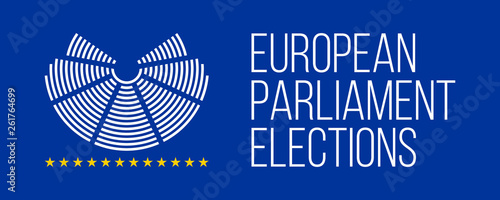 european elections 23-26 may 2019 vector poster