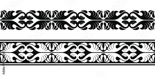 Seamless ancient greek ornament isolated on white background.