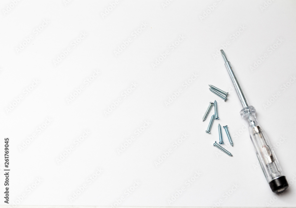 Naklejka premium bolts and nuts background, tools