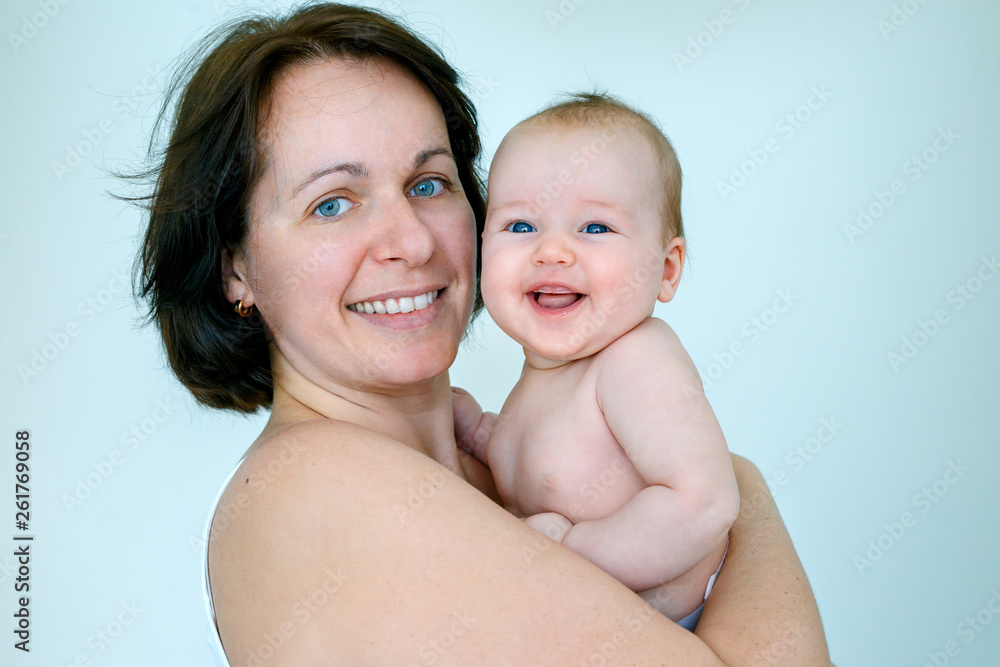 Happiness maternity concept. Mom and her baby. Happiness maternity concept. Mom and her baby.