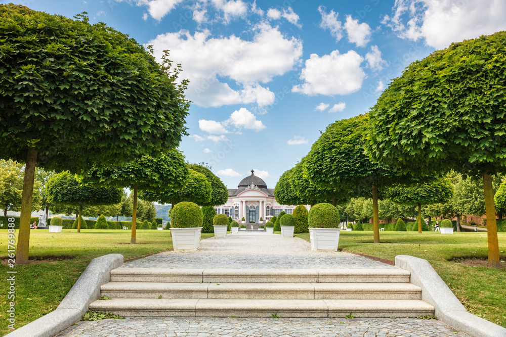Garden pavilion of Melk Abbey, in sammer sunny day,  Lover Austria, Europe.