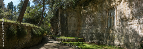 Canvas Print Park path dedicated to the Robert Koch, the renowned microbiologist on the Great
