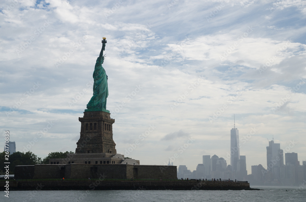 Statue of Liberty and Manhattan, New York City Statue of Liberty and Manhattan, New York City