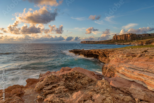 La scogliera di Macari al crepuscolo, Sicilia	 photo