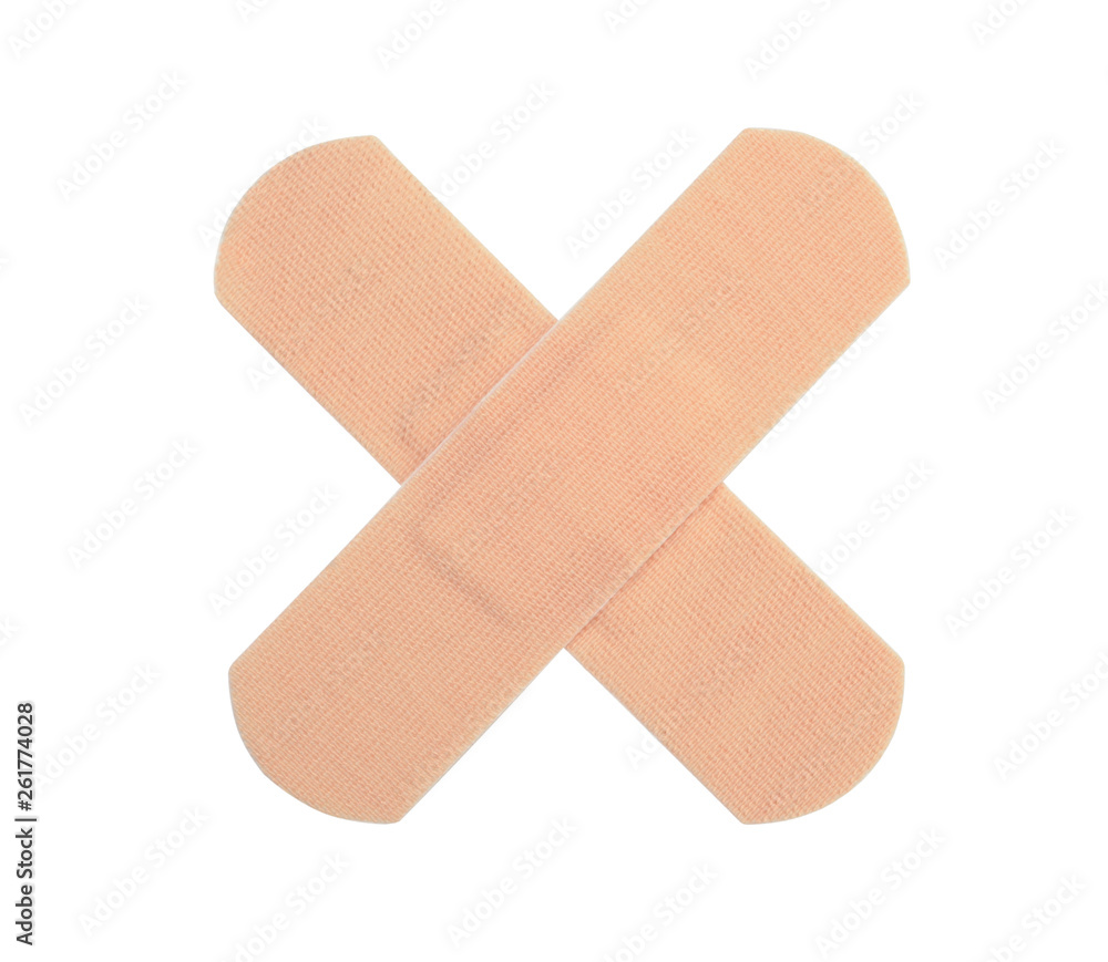 Medical plaster isolated on white Medical plaster isolated on white