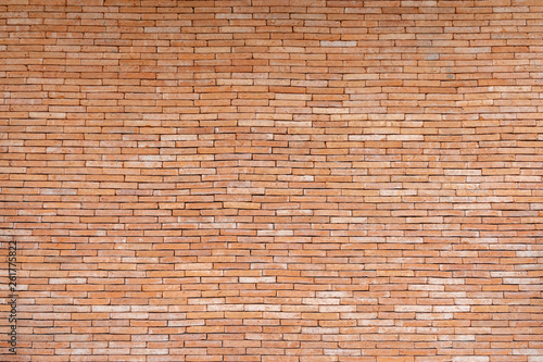 Abstract background from brown brick pattern on wall. Vintage backdrop.