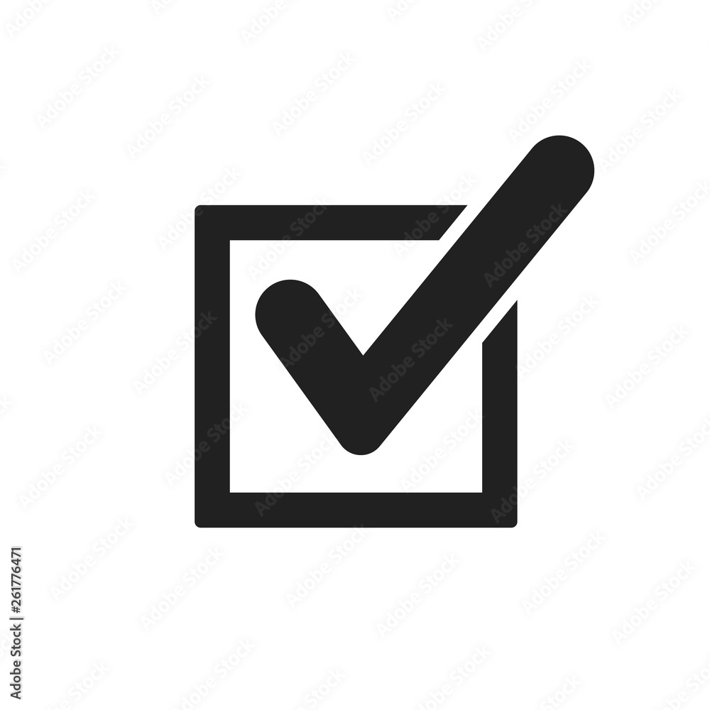 Check mark icon. Vector. Isolated. Check mark icon. Vector. Isolated.