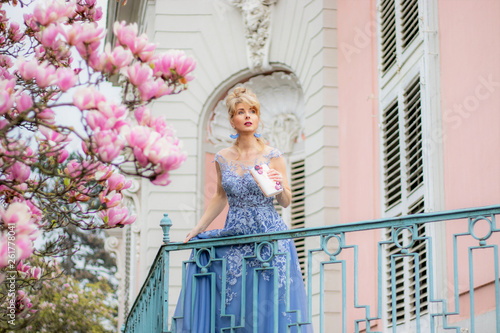 Wallpaper Mural Blaues Kleid Torontodigital.ca