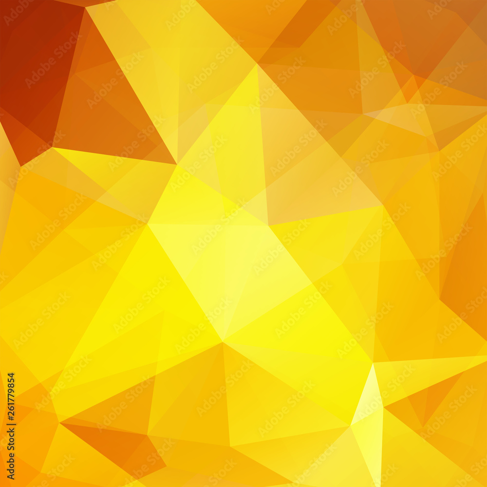 Yellow polygonal vector background. Can be used in cover design, book design, website background. Vector illustration Yellow polygonal vector background. Can be used in cover design, book design, website background. Vector illustration