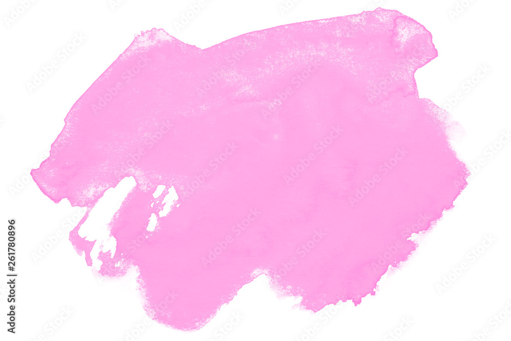 stain with watercolor magenta paint