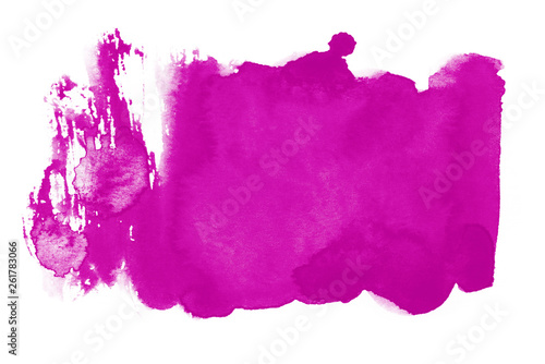 stain with watercolor magenta paint