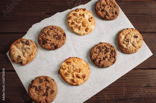 Homemade cookies closeup