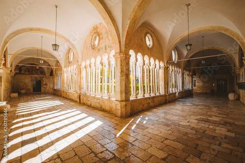 Courtyard of Franciscan Church and Monastery, Dubrovnik, Croatia photo