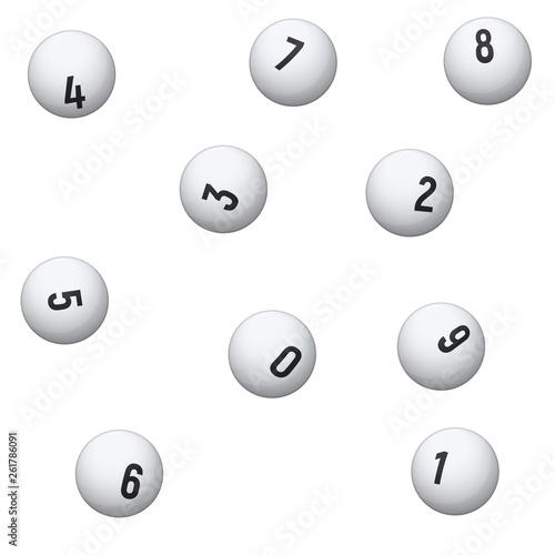 Balls for lottery.