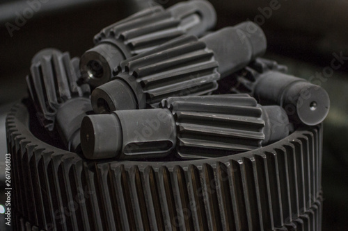 Nitrided gear shafts for gearboxes.