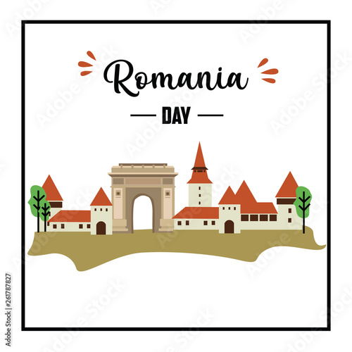 International Romania Day Vector Template Design Illustration