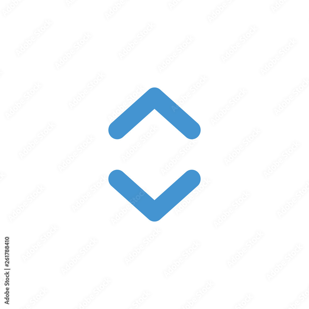 Up and down web flat simple arrows for web-design. Next and previos action circle arrow button. Vector illustration Up and down web flat simple arrows for web-design. Next and previos action circle arrow button. Vector illustration