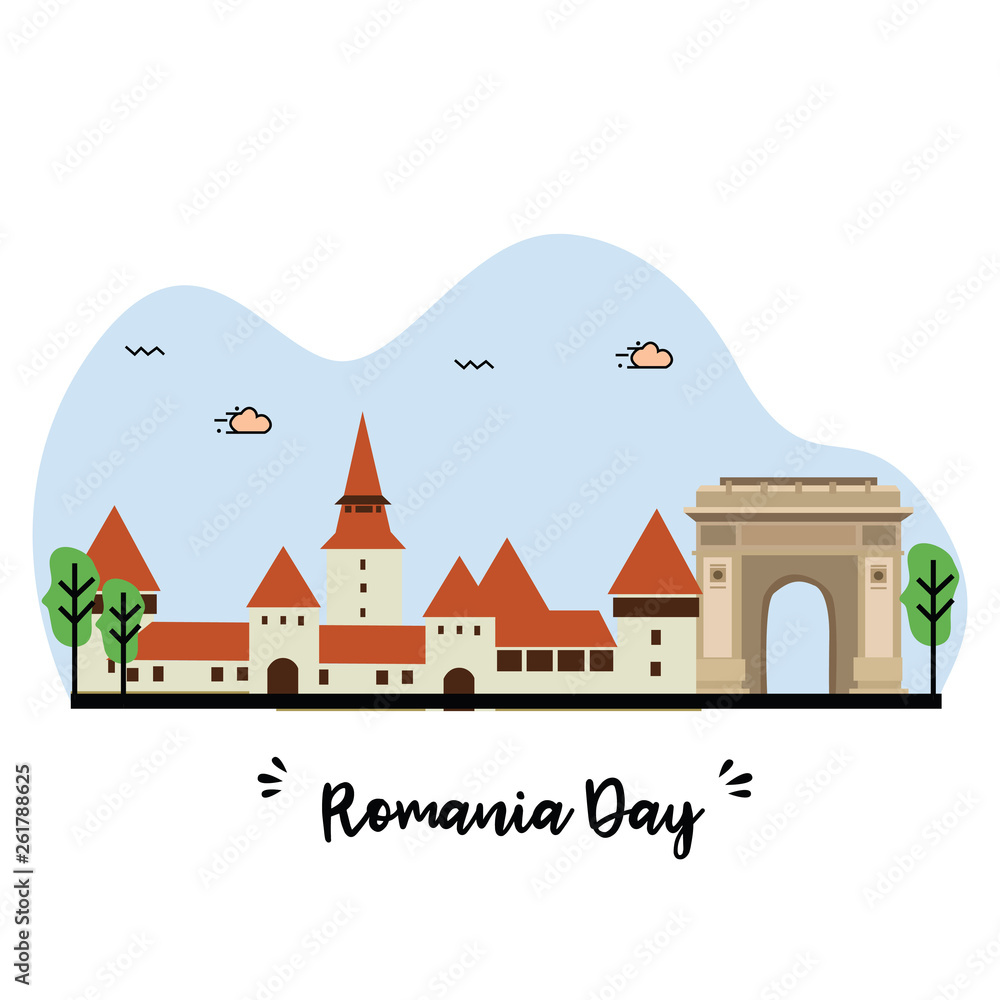 International Romania Day Vector Template Design Illustration