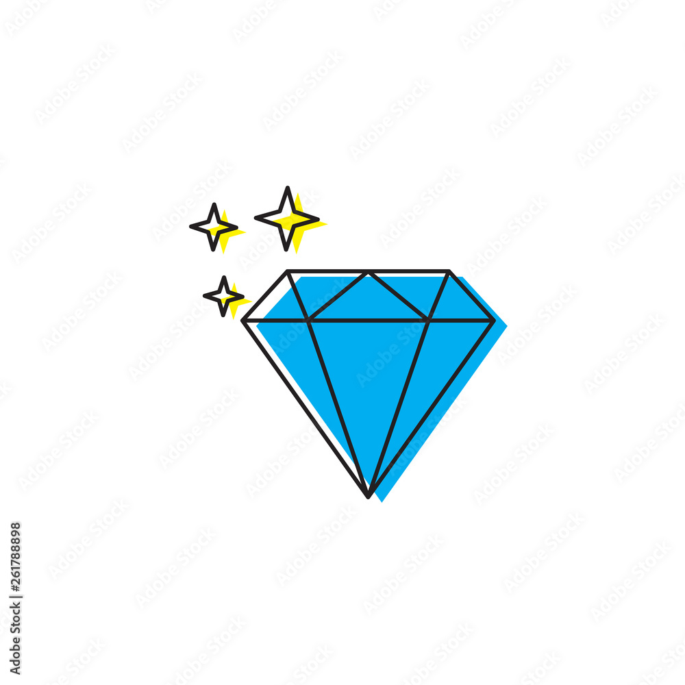 Diamond line icon, outline vector sign, linear style pictogram isolated on white. Gemstone symbol, logo illustration. Diamond line icon, outline vector sign, linear style pictogram isolated on white. Gemstone symbol, logo illustration.