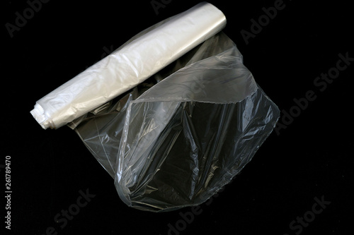Transparent refrigerator bag on black background, 100pcs thin fridge bag,