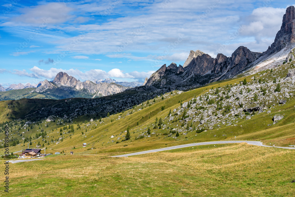 Italy Dolomites moutnain - Passo di Giau in South Tyrol Italy Dolomites moutnain - Passo di Giau in South Tyrol