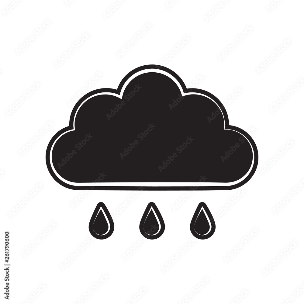 rain sign icon. Element of Weather for mobile concept and web apps icon. Outline, thin line icon for website design and development, app development rain sign icon. Element of Weather for mobile concept and web apps icon. Outline, thin line icon for website design and development, app development