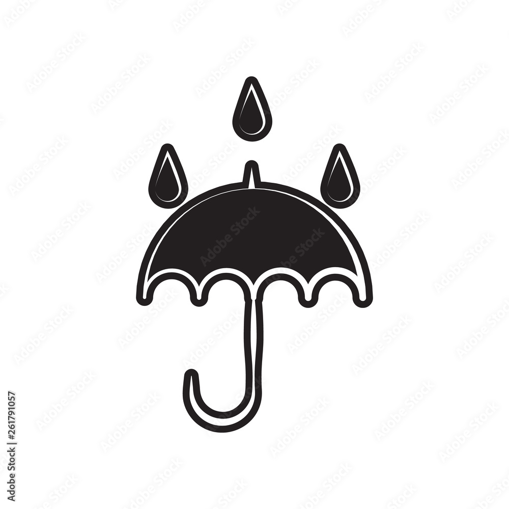 rain sign and umbrella icon. Element of Weather for mobile concept and web apps icon. Outline, thin line icon for website design and development, app development rain sign and umbrella icon. Element of Weather for mobile concept and web apps icon. Outline, thin line icon for website design and development, app development