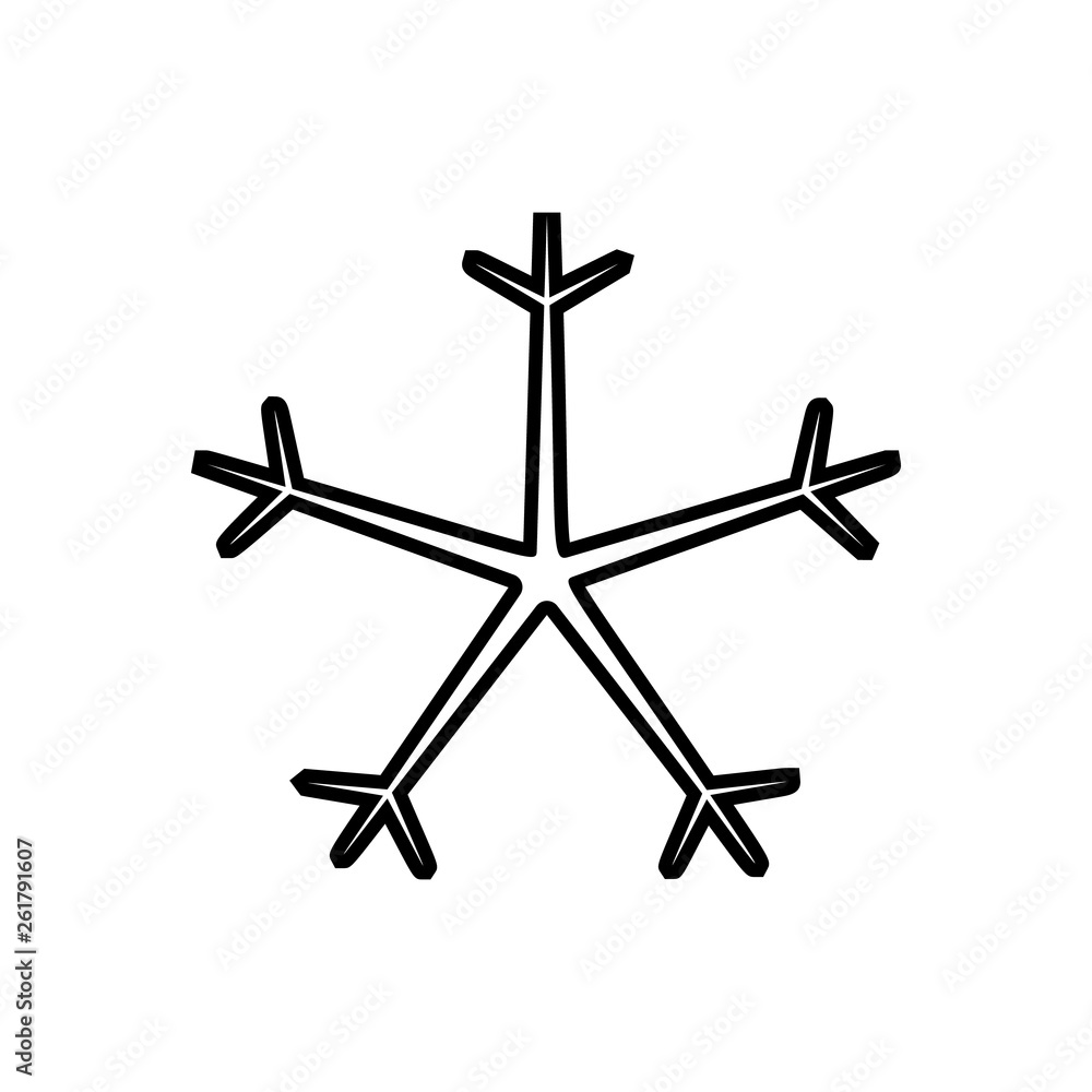 snowflake sign icon. Element of Weather for mobile concept and web apps icon. Outline, thin line icon for website design and development, app development snowflake sign icon. Element of Weather for mobile concept and web apps icon. Outline, thin line icon for website design and development, app development