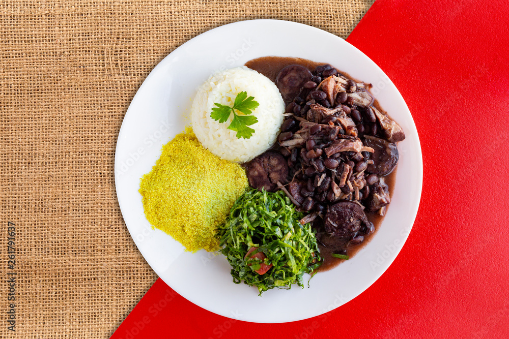 Brazilian Feijoada Food. Top view - Imagem Stock Photo | Adobe Stock