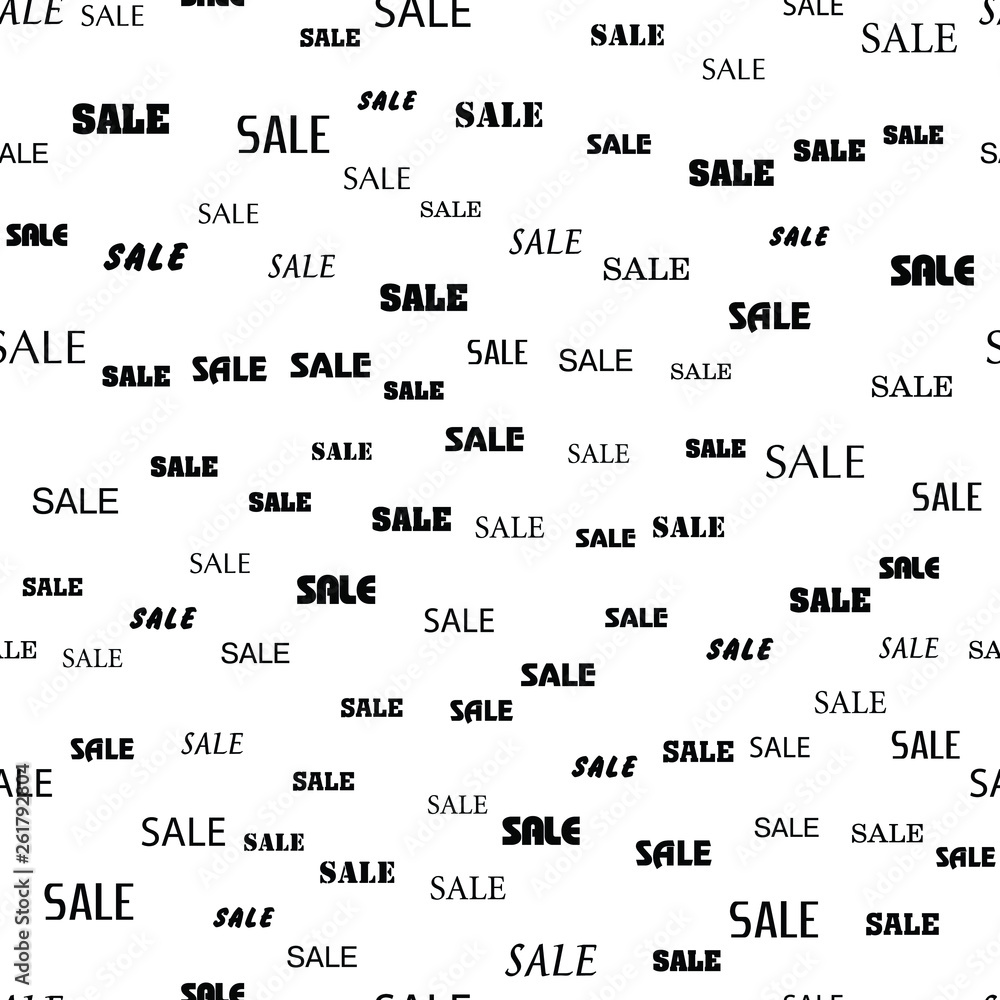 Discount percent and hot sales Seamless vector EPS 10 pattern 