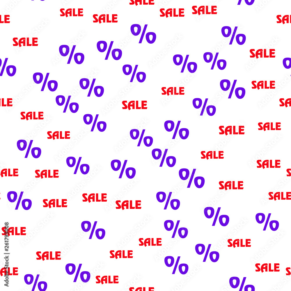 Discount percent and hot sales Seamless vector EPS 10 pattern Discount percent and hot sales Seamless vector EPS 10 pattern