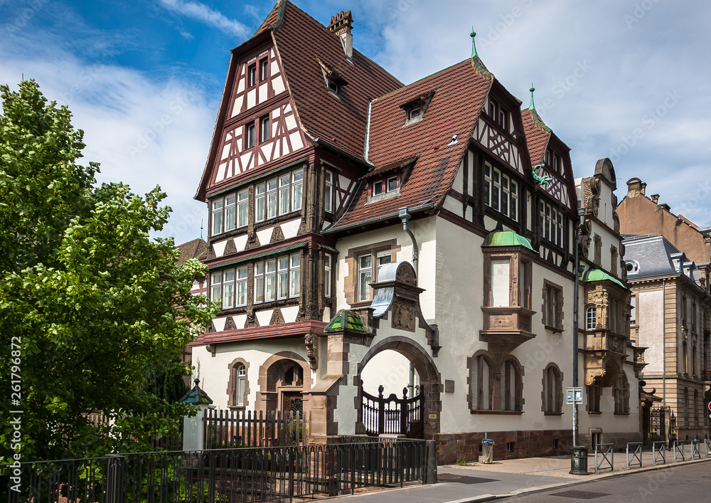Historic houses in the center of Strasbourg