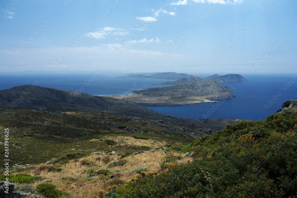 view of the island Asinara Sardinia italy