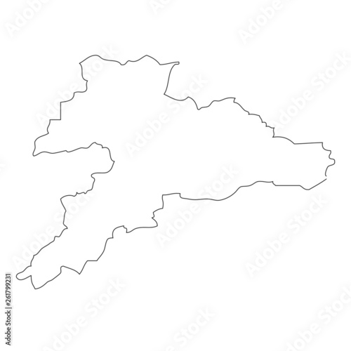 Jura. A map of the province of Switzerland