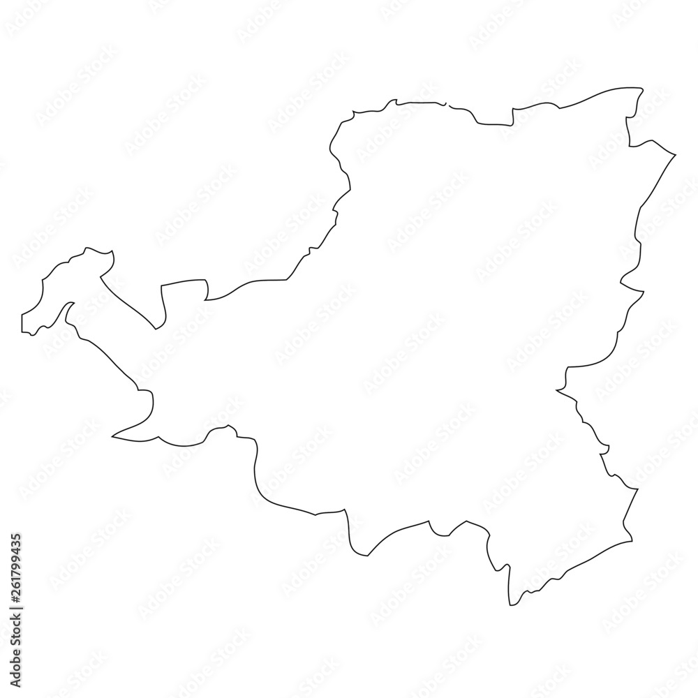 Schwyz. A map of the province of Switzerland