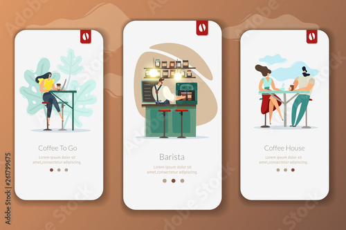 Coffee shop vertical banners