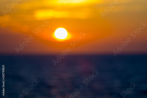 Blur sunset and sunrise. © Somchai