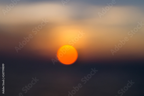 Blur sunset and sunrise. © Somchai