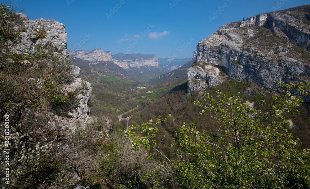 Blick in die Berge des Vercors in Frankreich
