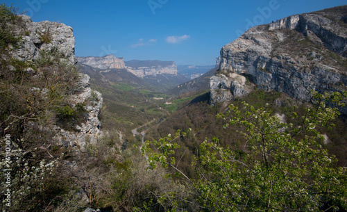 Blick in die Berge des Vercors in Frankreich