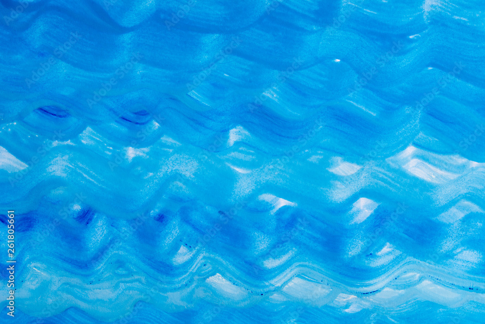 Fototapeta premium blue painted on paper background texture