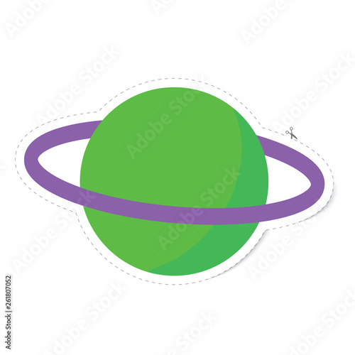 sticker planet vector
