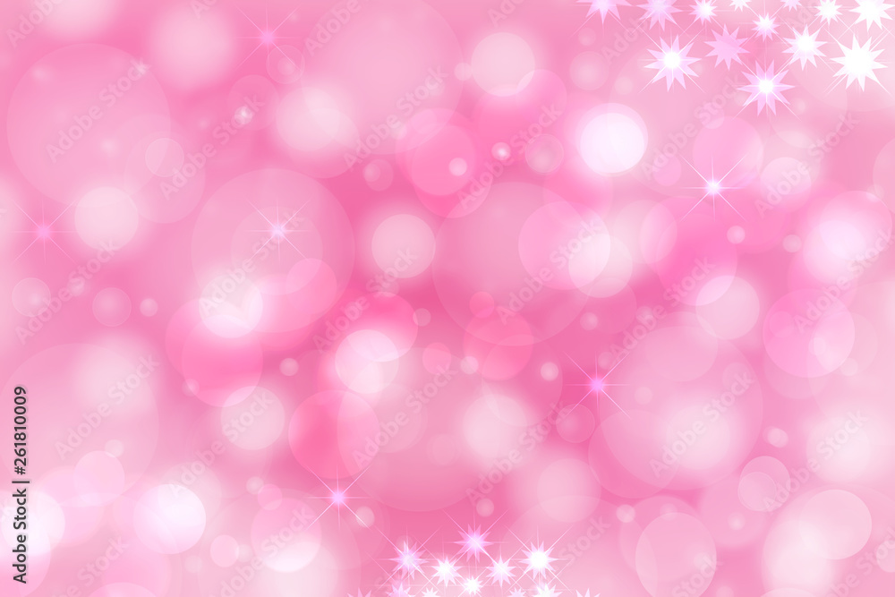 A festive abstract pink purple gradient background texture with glittering stars and bokeh circles. Card concept for Happy New Year, party invitation, valentine or other holidays. A festive abstract pink purple gradient background texture with glittering stars and bokeh circles. Card concept for Happy New Year, party invitation, valentine or other holidays.